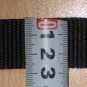25mm x 25 METRES  BLACK POLYPROPOLENE WEBBING  STRAP