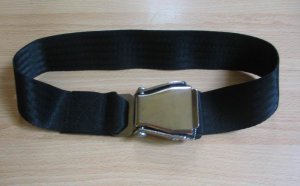 Airplane Airline Seat Belt Extension Extender In black free ship to usa