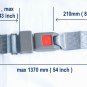 Universal Replacement Lap Seat Belt & Fixing Kit --Grey free ship to usa canada