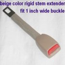 Seat Belt Extender Extension Rigid Stem 1" Buckle Beige Color Add 9"