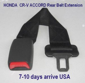 Seat Belt Extension For HONDA  CR-V  ACCORD Rear Seat 1" Wide Buckle free ship to USA