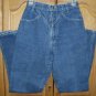 Womens V-yoked Blue Jeans 24x31 ~no back pockets size 3