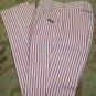 Womens Rockie Mountain Jeans 27/5 x36  Red/White Stripe