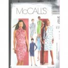 DRESSES W/GATHERED NECKLINE CUT TO FIT McCALL'S PATTERN