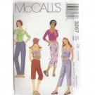 GIRLS TOPS & LOW RISE PANTS 3-lengths McCALL'S PATTERN