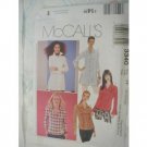 MISSES' PETITE SHIRT IN 2 LENGTHS McCALL'S PATTERN 8-14