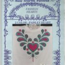 Glendas iron-on pattern FASHION HEARTS PAISLEY HEART
