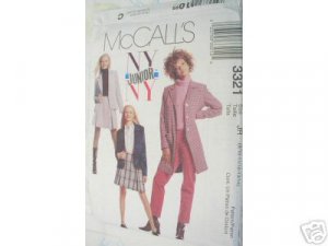 JR. NY PANTS-JACKET-SKIRT  PATTERNS McCALL's  9-14