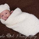 Prince Coming Home Newborn Cocoon Photography Prop complete with Crown