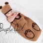 Baby Brown Bear Cocoon - Photography Prop - Any Color