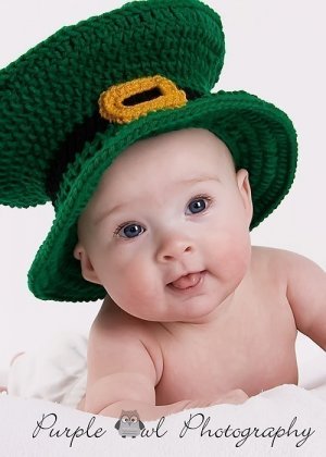 St. Patrick Day Leprechaun Hat - Photography Prop - any size
