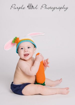 Easter Bunny Hat - Photography Prop - Boy or Girl