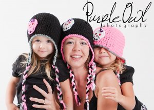 Custom Skull Earflap Beanies - Any Size - Any Color Combo