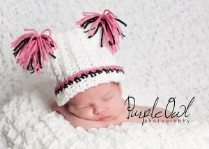 Tassle or Pom Pom pia hat - any size - any color combo