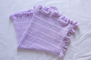 Crochet Pattern 001 - Ruffled V Stitch Baby Blanket