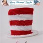Crochet Pattern 002 - Cat In The Hat - All Sizes
