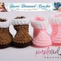 Crochet Pattern 003 - Baby Snow Booties - 3 Sizes