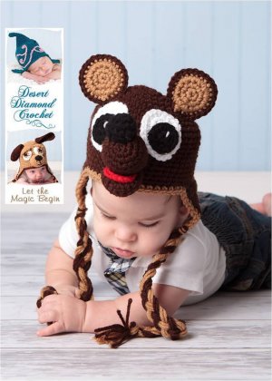 Crochet Pattern 006 - Teddy Bear Earflap Hat - All Sizes