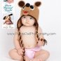 Crochet Pattern 006 - Teddy Bear Earflap Hat - All Sizes
