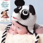 Crochet Pattern 012 - Panda Earflap Hat - All Sizes