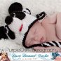 Crochet Pattern 012 - Panda Earflap Hat - All Sizes