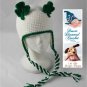 Crochet Pattern 013 - Shamrock Earflap Beanie - All Sizes