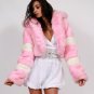 Custom Faux Mink two-tone jacket