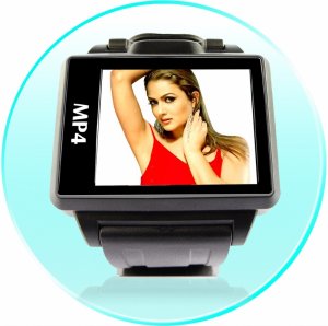8GB - Widescreen MP4 Player Watch - 1.8 Inch Display  [TKE-CVESG-S818-8GB]