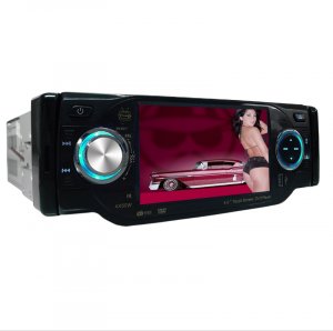 1-DIN TV Tuner + Bluetooth Car DVD Player - Plays DivX + MP4  [TKE-CVEJS-402BT]