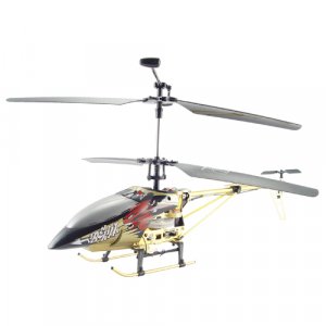 Large Metal RC Helicopter - Bronze Color + LED Lights (110V)  [TKE-CVGP-T22-110V]