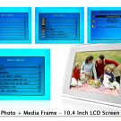 Digital Photo + Media Frame - 10.4 Inch LCD Screen  [TKE-CVEBD-108]
