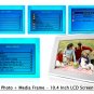 Digital Photo + Media Frame - 10.4 Inch LCD Screen  [TKE-CVEBD-108]