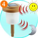 4 Solar Powered Landscape Lights - Bright Amber LED  [TKE-CVSB-896]