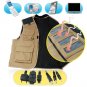 Solar Vest - Solar Battery + Charger for Portable Electronics  [TKE-CVFR-S09]
