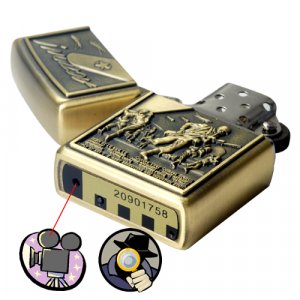 Hidden DVR Lighter (4GB Army Edition)  [TKE-CVSD-I27]