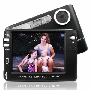 4GB 3.6 Inch Display Digital Camera + MP3 Player [TKE-CVA-V31]