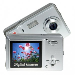 Palm Sized Point and Shoot 5MP Digicam - Silver  [TKE-CVSE-712]