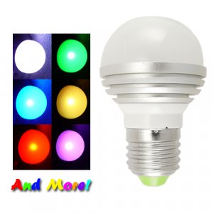 LED Color Changing Light Bulb with Remote  [TKE-CVCL-G55]