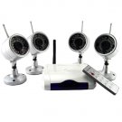 Wireless IR Night Vision Camera Security Set (NTSC)  [TKE-CVD-43A802X4-NTSC]