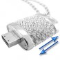 8GB USB Flash Drive Necklace - Jeweled Metal Lock  [TKE-CVSC-K16]