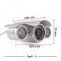 Sentinel - Waterproof Night Vision CCTV (SONY 1/3 CCD) - NTSC  [TKE-CVSH-I24-NTSC]