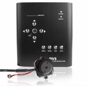 Digital Motion Detector DVR + Hidden Button Camera Combo (USA)  [TKE-CVEDT-DV600A-NTSC]