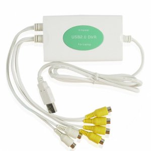 Powerhouse USB DVR- 4 Channel Video + 2 Channel Audio  [TKE-CVSA-411]