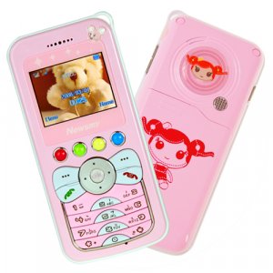 Kids Pink Cellphone - Simple And Safe Mobile Phone  [TKE-CVFV-M07]