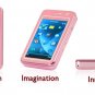 Elegance Dual SIM Quadband Cellphone w/3 Inch Touchscreen (Pink)  [TKE-CVFD-M31-PINK]