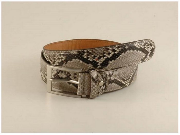 Italian High Quality Python Leather Belt - Exclusive