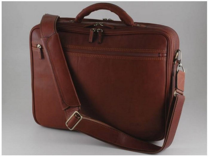 Italian High Quality Calfskin Leather Laptopcase-Genova