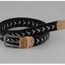 Italian High Quality Cloth Leather Woman Belt