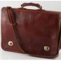 Italian High Quality Calfskin Leather Briefcase - Siena
