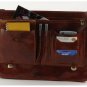 Italian High Quality Calfskin Leather Briefcase - Siena